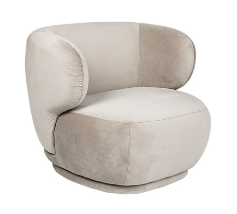 <transcy>Prima - Mink Velvet Fauteuil</transcy>