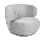 Alice - Velvet Armchair, Curved Accent Chair