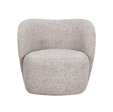 Chelsea - Mink Curved Armchair, Curved Accent Chair