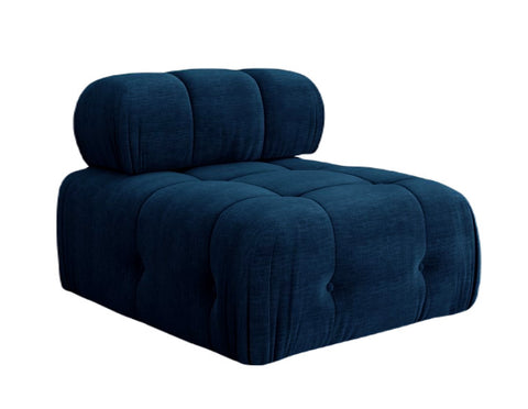 Palmer - Navy Central Single Modular Unit, Sectional Sofa