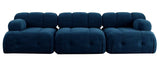 Palmer - Navy 3-Seater Modular Sofa, Modern Sectional Sofa