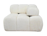 Tiffany - Right 2-Seater Modular Fabric Sofa, Bubble Sectional